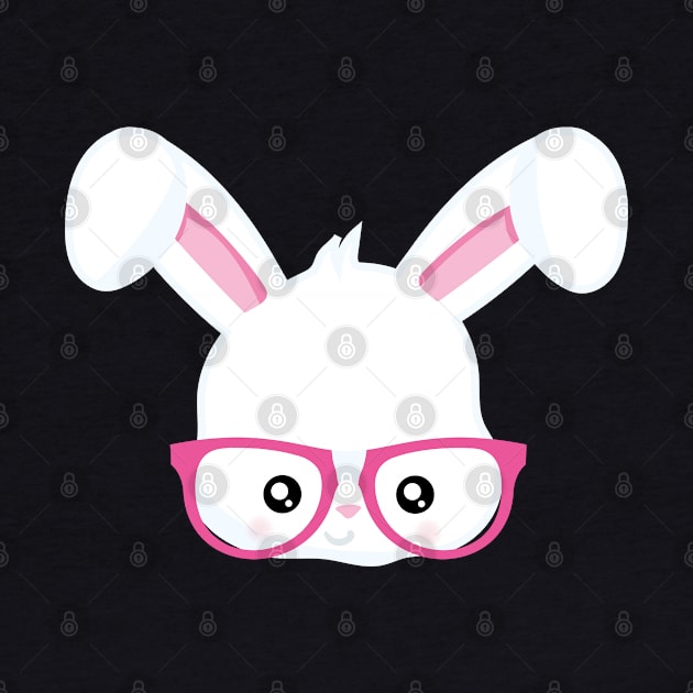 Funny Girls Easter Bunny Face Rabbit Glasses by trendingoriginals